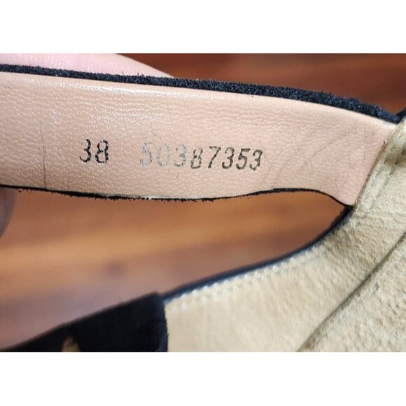 BOSS Hugo Boos GRACE Black Suede Strappy Stiletto Sandals Heels Sze EU38/7.5 - Picture 10 of 15